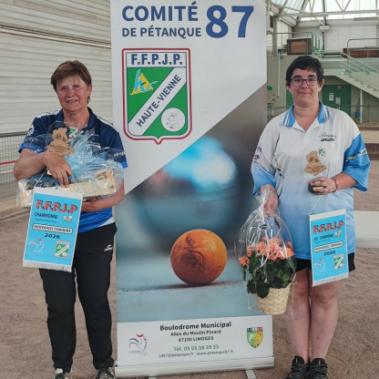 Championnats Départementaux Doublette "MASCULIN" et Individuel "FEMININ" 2026
